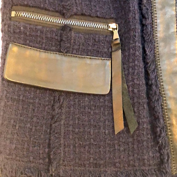 Rebecca Taylor wool and leather jacket - Picture 3 of 3